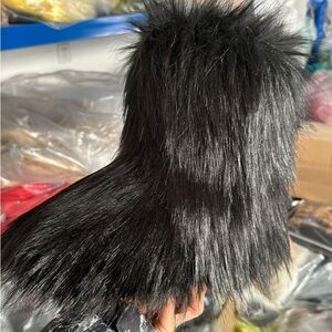 Colorful Faux Fur Boot Covers